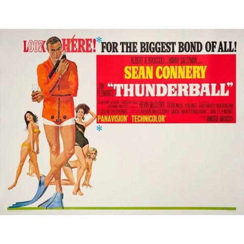 164. JAMES BOND: THUNDERBALL (1965): Subway Poster (60" x 45"); Very Fine on Linen