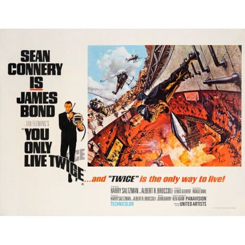 171. JAMES BOND: YOU ONLY LIVE TWICE (1967): British Quad (40" x 30"); Country-of-Origin, Style A; Fine+ on Linen