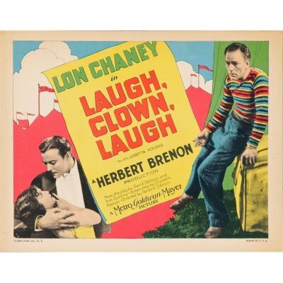 185. LAUGH, CLOWN, LAUGH (1928): Title Lobby Card (11" x 14"); Very Fine