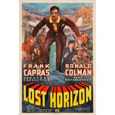 196. LOST HORIZON (1937): One Sheet (27" x 41"); Style C; Fine+ on Linen