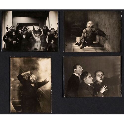 207. METROPOLIS (1927): Vintage Original German B&W Silver Gelatin Double-Weight Glossy Photographs (4) (5" x 7"); Country-of-Origin; Very Fine