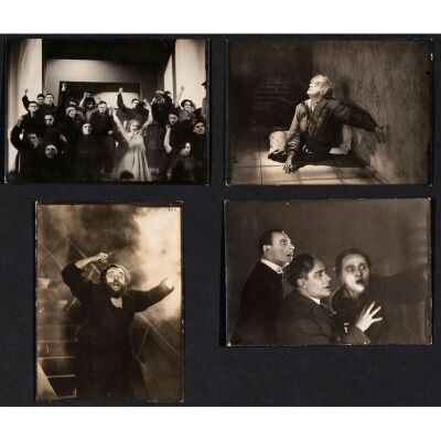 207. METROPOLIS (1927): Vintage Original German B&W Silver Gelatin Double-Weight Glossy Photographs (4) (5" x 7"); Country-of-Origin; Very Fine