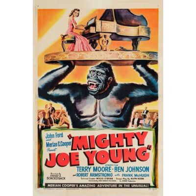 209. MIGHTY JOE YOUNG (1949): One Sheet (27" x 41"); Style B; Very Fine- on Linen