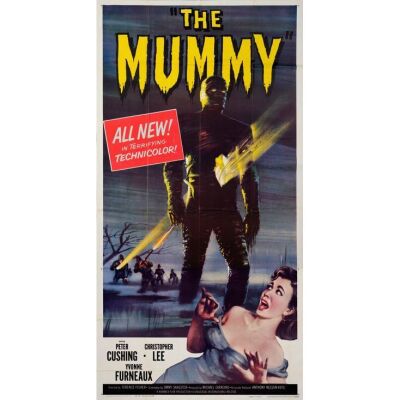 214. THE MUMMY (1959): Three Sheet (41" x 81"); Very Fine+ Folded