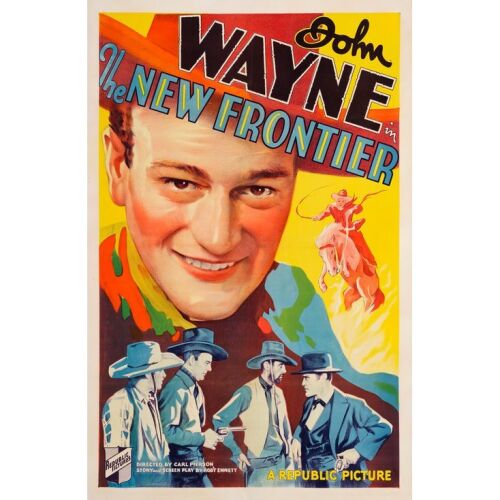 219. THE NEW FRONTIER (1935): One Sheet (27" x 41.5"); Stone Lithograph; Fine+ on Linen