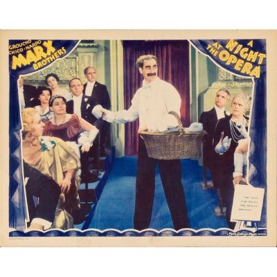 221. A NIGHT AT THE OPERA (1935): Lobby Card (11" x 14"); Fine+