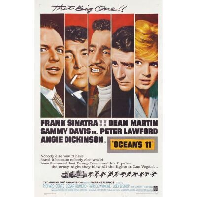 228. OCEAN'S ELEVEN (1960): One Sheet (27" x 42"); Very Fine- on Linen