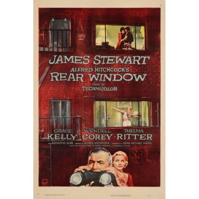 246. REAR WINDOW (1954): One Sheet (27" x 41"); Very Fine- on Linen