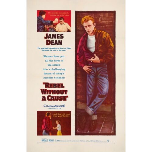 248. REBEL WITHOUT A CAUSE (1955): One Sheet (27" x 41"); Very Fine- on Linen
