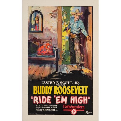 255. RIDE 'EM HIGH (1927): One Sheet (27" x 41"); Stone Lithograph; Very Fine- on Linen