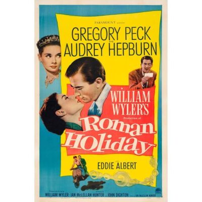 257. ROMAN HOLIDAY (1953): One Sheet (27" x 41"); Very Fine- on Linen