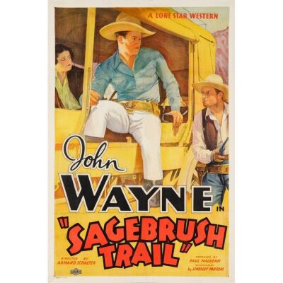 259. SAGEBRUSH TRAIL (1933): One Sheet (27" x 41"); Stone Lithograph; Fine on Paper