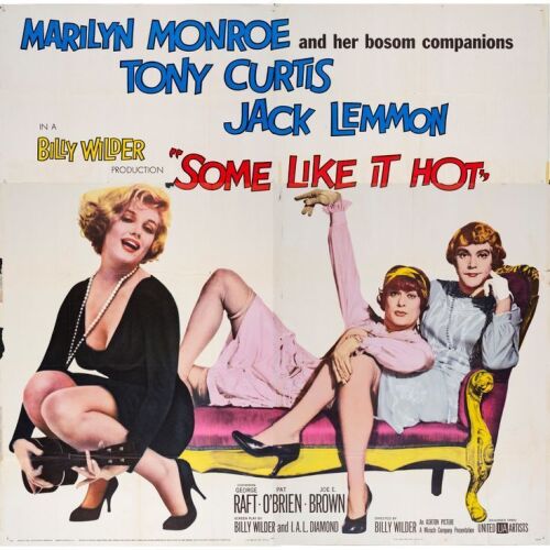 267. SOME LIKE IT HOT (1959): Six Sheet (80" x 80"); Fine+ Folded
