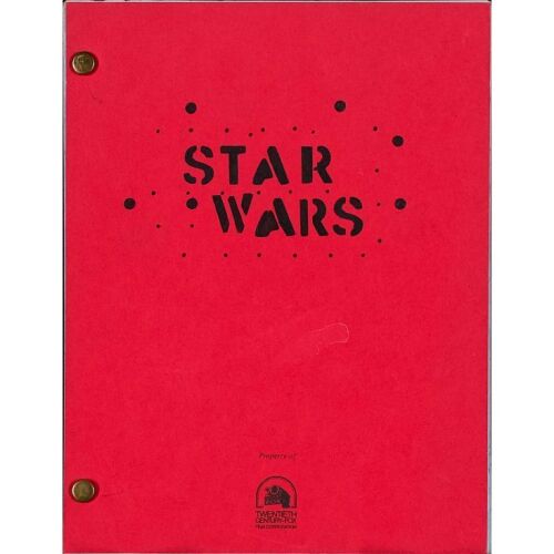 276. STAR WARS: A NEW HOPE (1977): Revised Fourth Draft Script (9" x 11"); From the Archive of the late Joe Viskocil (a Visual Effects Engineer); Written by George Lucas, Dated March 15, 1976; Very Fine+