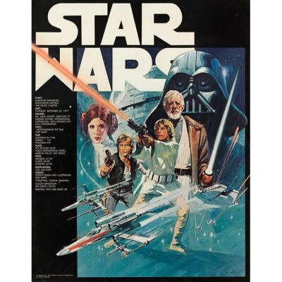 277. STAR WARS: A NEW HOPE (1977): American Marketing Association Convention Poster (18" x 23"); Very Fine on Linen