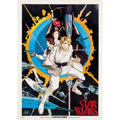 278. STAR WARS: A NEW HOPE (1976): Pre-Release Promotional Poster (20" x 29"); Very Fine+ on Linen