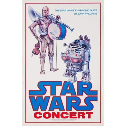 287. STAR WARS: A NEW HOPE (1978): One Sheet (24" x 37"); Symphonic Suite Concert By John Williams; Very Fine- on Cardstock