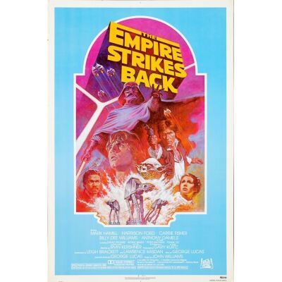 289. STAR WARS: THE EMPIRE STRIKES BACK (R-1982): One Sheet (27" x 41"); Teal Style; Very Fine Rolled