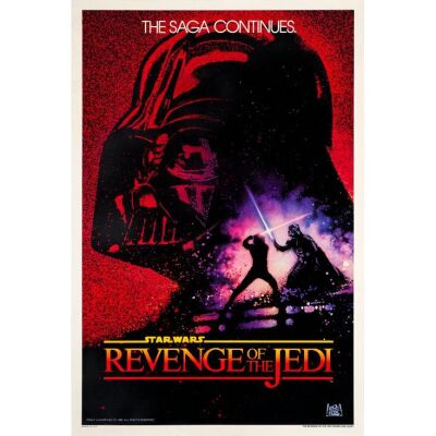 291. STAR WARS: REVENGE OF THE JEDI (1983): One Sheet (27" x 41"); Recalled Teaser, Undated Style; Very Fine on Linen