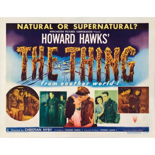 321. THE THING FROM ANOTHER WORLD (1951): Half Sheet (22" x 28"); Style A; Very Fine- on Paper