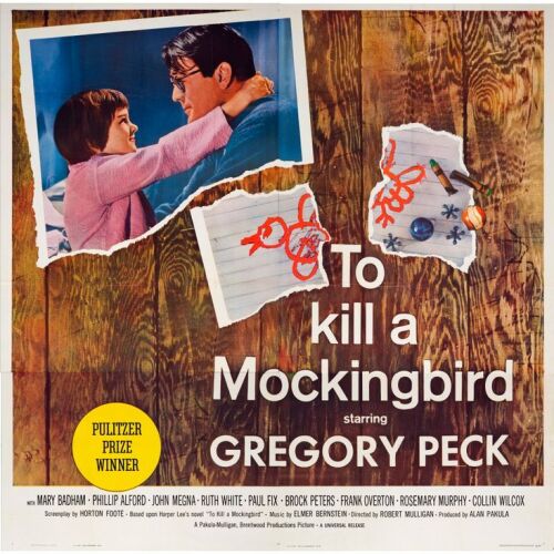 329. TO KILL A MOCKINGBIRD (1962): Six Sheet (80" x 80"); Very Fine+ Folded