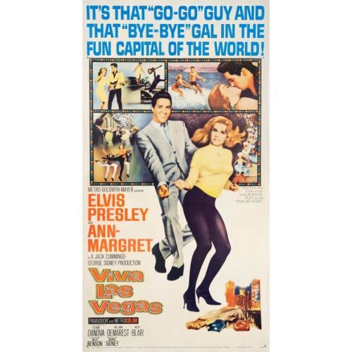 333. VIVA LAS VEGAS (1964): Three Sheet (41" x 79"); Very Fine- on Linen