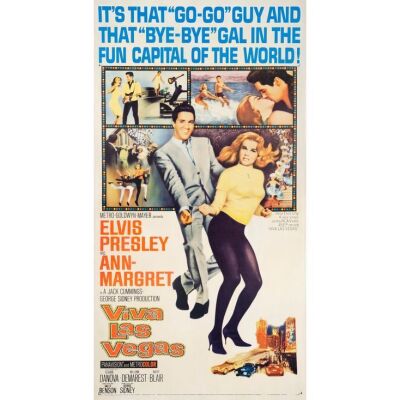 333. VIVA LAS VEGAS (1964): Three Sheet (41" x 79"); Very Fine- on Linen