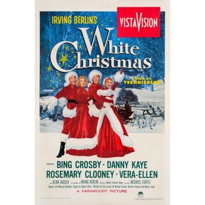 340. WHITE CHRISTMAS (1954): One Sheet (27" x 41"); Very Fine on Linen