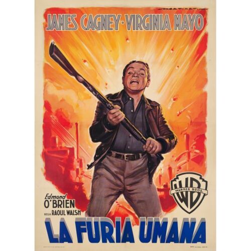 341. WHITE HEAT (1950): Italian Four Fogli (55" x 77"); Fine+ on Linen