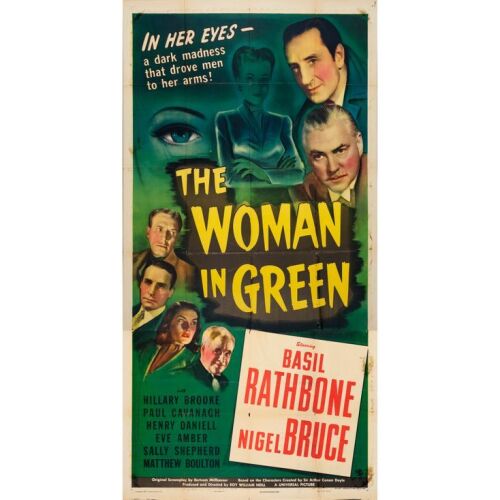 345. THE WOMAN IN GREEN (1945): Three Sheet (41" x 81"); Style A; Fine Folded