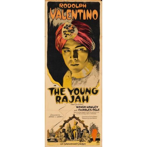 349. THE YOUNG RAJAH (1922): Insert (14" x 36"); From the Donna Hill Collection; Fine+ Folded