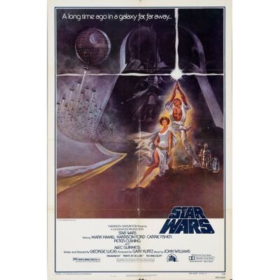 1074. One Sheet (27" x 41"); Style A, Third Printing; Fine Folded ### STAR WARS: A NEW HOPE (1977)