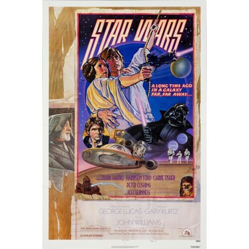 1079. One Sheet (27" x 41"); Style D; Very Fine+ Folded ### STAR WARS: A NEW HOPE (1977)