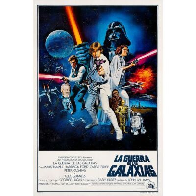 1078. One Sheet (27" x 41"); Spanish Language, Style C; Fine+ on Linen ### STAR WARS: A NEW HOPE (1977)