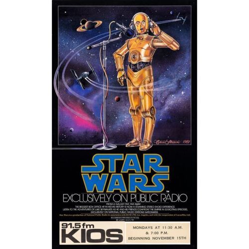 1081. National Public Radio Poster (17" x 29"); Very Fine+ Rolled ### STAR WARS: A NEW HOPE (1981)