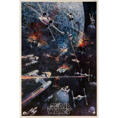 1077. LP Soundtrack Poster (22" x 33"); Very Fine Folded ### STAR WARS: A NEW HOPE (1977)