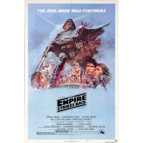 1090. One Sheet (27" x 41"); Style B; Very Fine+ Folded ### STAR WARS: THE EMPIRE STRIKES BACK (1980)