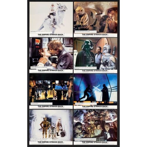 1091. British FOH Cards Set (8) (8" x 10"); Very Fine+ ### STAR WARS: THE EMPIRE STRIKES BACK (1980)