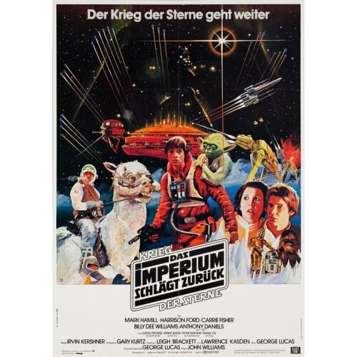 1092. German A1 (23" x 33"); Black Logo Style; Very Fine+ Folded ### STAR WARS: THE EMPIRE STRIKES BACK (1980)