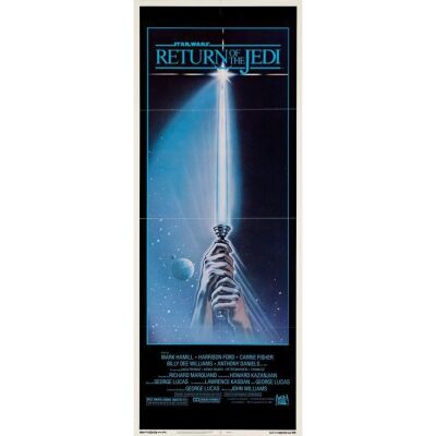 1101. Insert (14" x 36"); Lightsaber Style; Very Fine+ Folded ### STAR WARS: RETURN OF THE JEDI (1983)