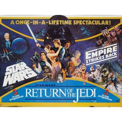1107. British Quad (40" x 30"); Original Trilogy Style; Fine+ Folded ### STAR WARS: ORIGINAL TRILOGY (1983)