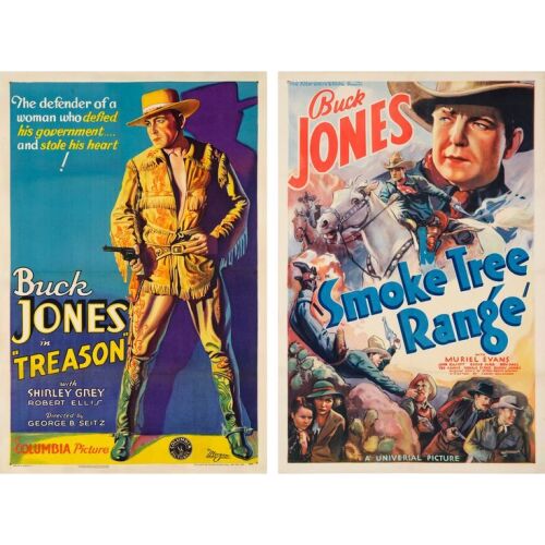 464. One Sheets (2) (27" x 41"); Stone Lithograph (1); Very Fine- on Linen ### BUCK JONES WESTERN ONE SHEETS (1933, 1937)