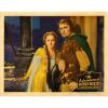 5. THE ADVENTURES OF ROBIN HOOD (1938): Lobby Card (11" x 14"); Linen Finish; Fine+