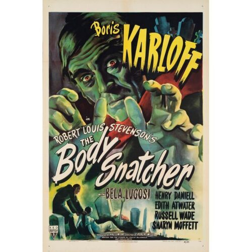 47. THE BODY SNATCHER (1945): One Sheet (27" x 41"); Style A; Near Mint Folded