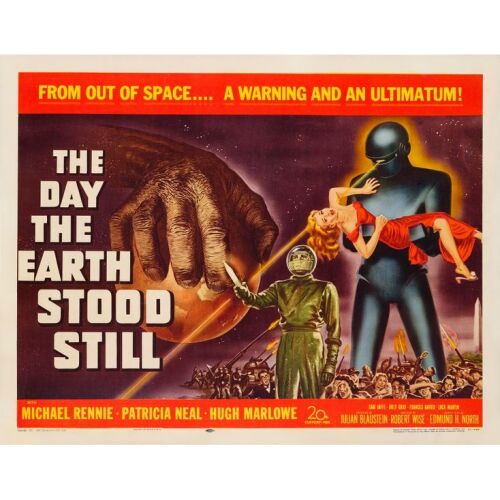 81. THE DAY THE EARTH STOOD STILL (1951): Half Sheet (22" x 28"); Fine+ on Paper