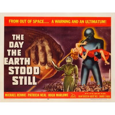 81. THE DAY THE EARTH STOOD STILL (1951): Half Sheet (22" x 28"); Fine+ on Paper