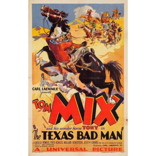317. THE TEXAS BAD MAN (1932): One Sheet Poster (27" x 41"); Stone Lithograph; Very Fine- Folded