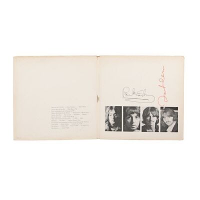 17. THE BEATLES - John Lennon and Paul McCartney-Autographed "White Album"