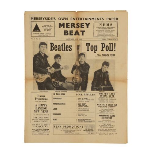19. THE BEATLES - Vol 1 No 13 Issue of Mersey Beat Newspaper, 1962