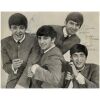 20. THE BEATLES - Dezo Hoffman Photo Autographed by John Lennon, Paul McCartney, George Harrison and Ringo Starr